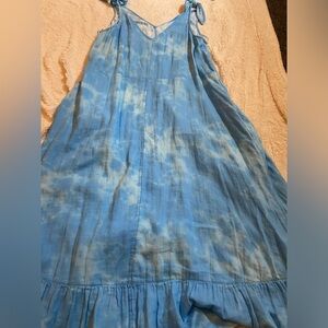 Blue and White Dress